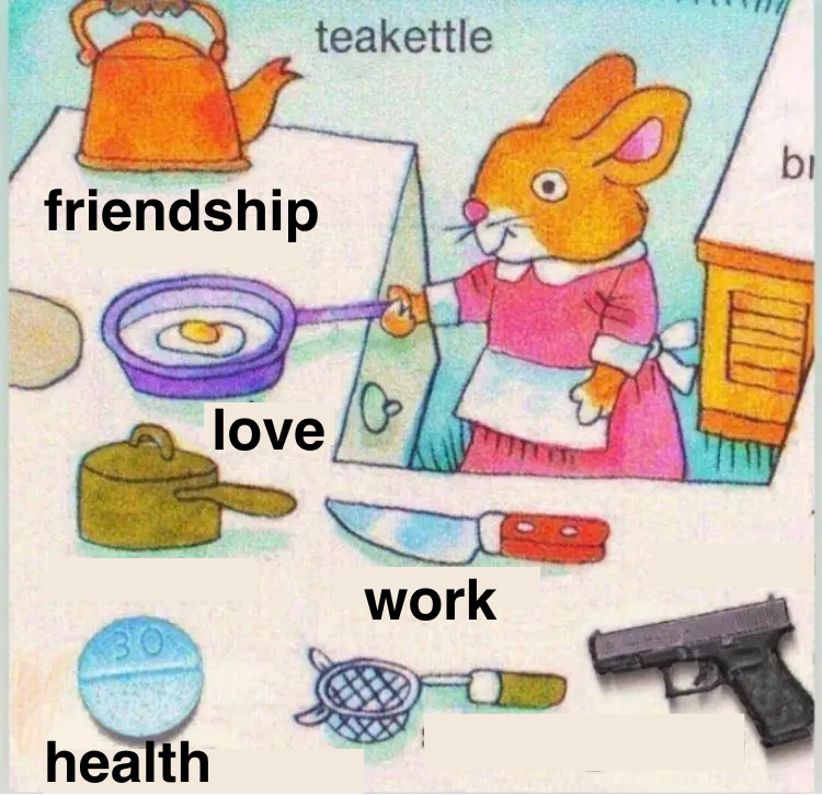 Life tasks meme